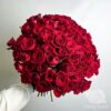 Букет из 101 красной кенийской розы под ленту